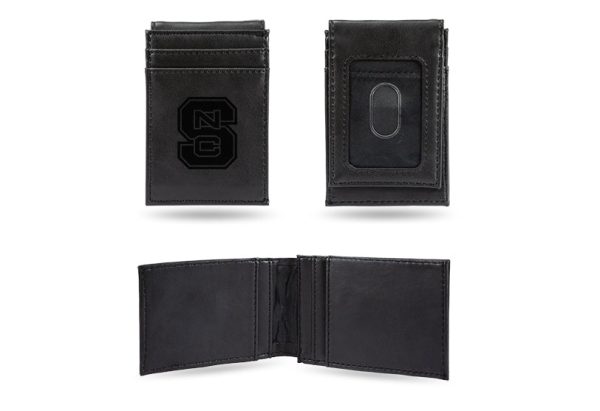 North Carolina State Wolfpack Laser Engraved Front Pocket Wallet Fashion