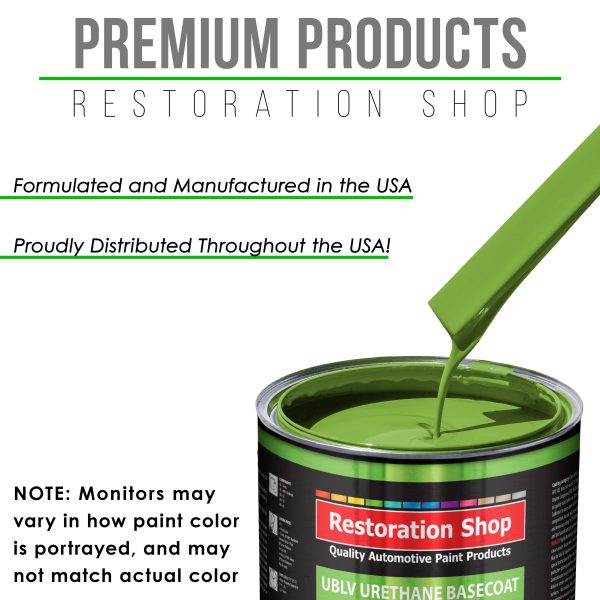 Sublime Green - LOW VOC Urethane Basecoat with Clearcoat Auto Paint - Complete Medium Quart Paint Kit - Professional High Gloss Automotive Coating Online Hot Sale - Image 4