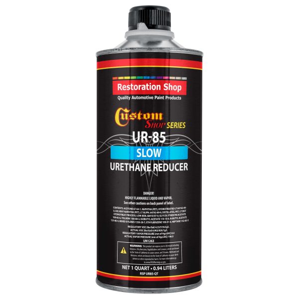 Restoration Shop   Custom Shop - UR85 Slow Urethane Reduce (Quart 32 Ounce) for Automotive and Industrial Paint Use Online now